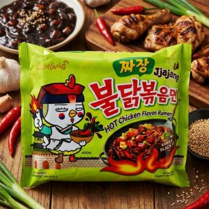 Samyang Jjajang Hot Chicken Ramen Noodles – 140g
